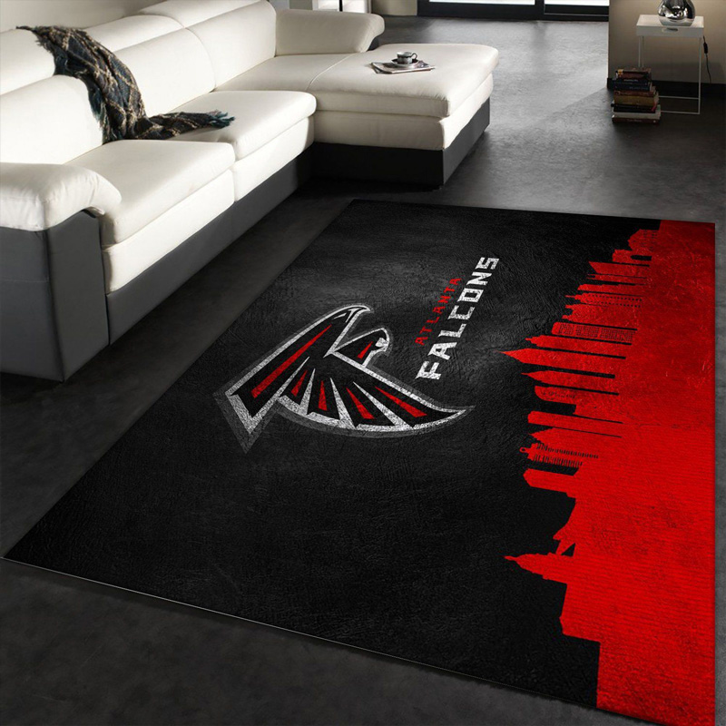 Atlanta Falcon Area Rug NFL Area Rug Bathroom Rug Indoor Outdoor Rug Rectangle Carpet