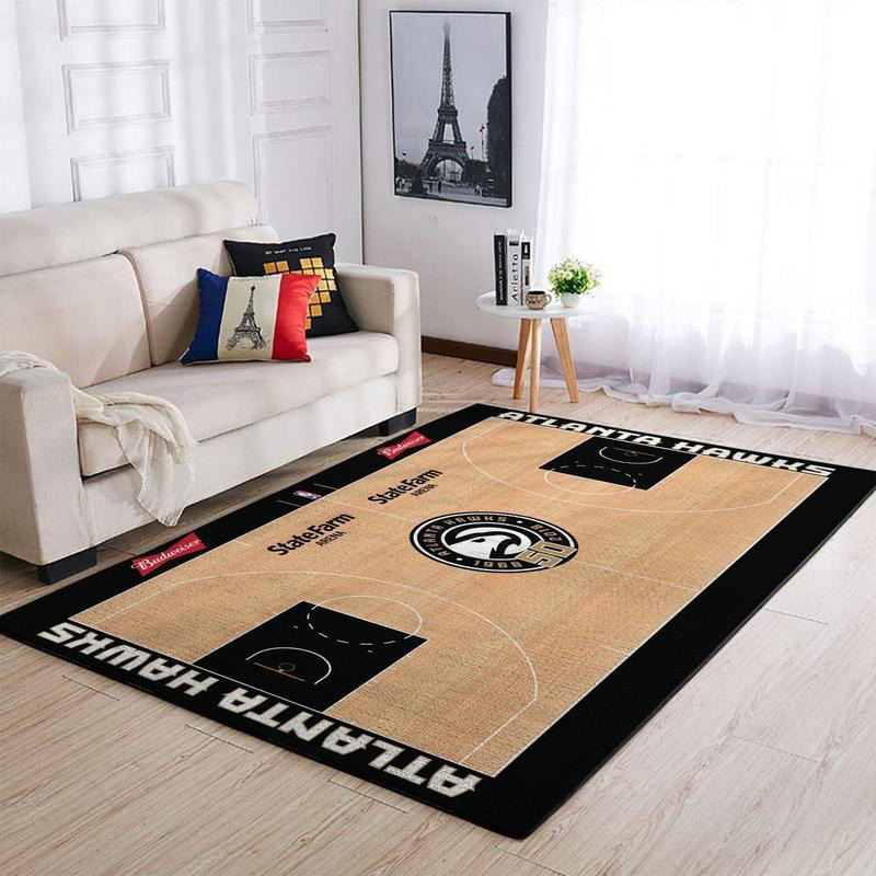 Atlanta Hawks Area Rug NBA Area Rug Bedroom Area Rug Indoor Outdoor Rug Rectangle Carpet
