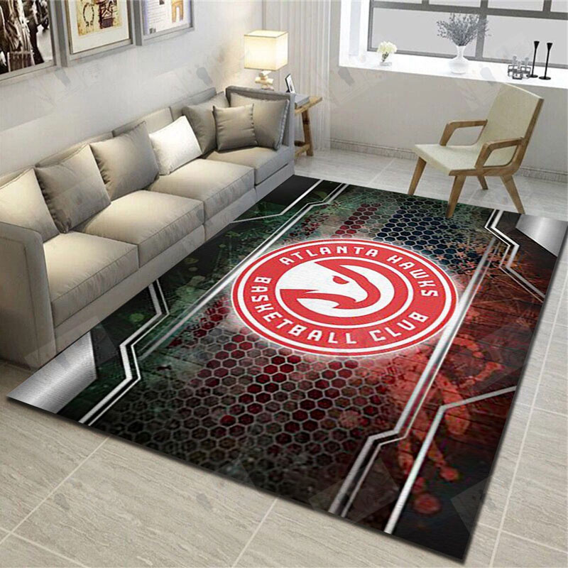 Atlanta Hawks Rug NBA Area Rug Living Room Rug Indoor Outdoor Rugs Rectangle Carpet