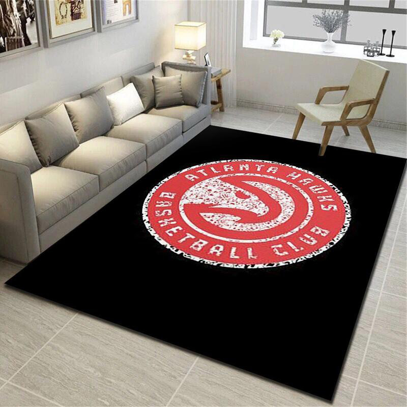 Atlanta Hawks Area Rug NBA Area Rug Bedroom Area Rug Indoor Outdoor Rug Rectangle Carpet