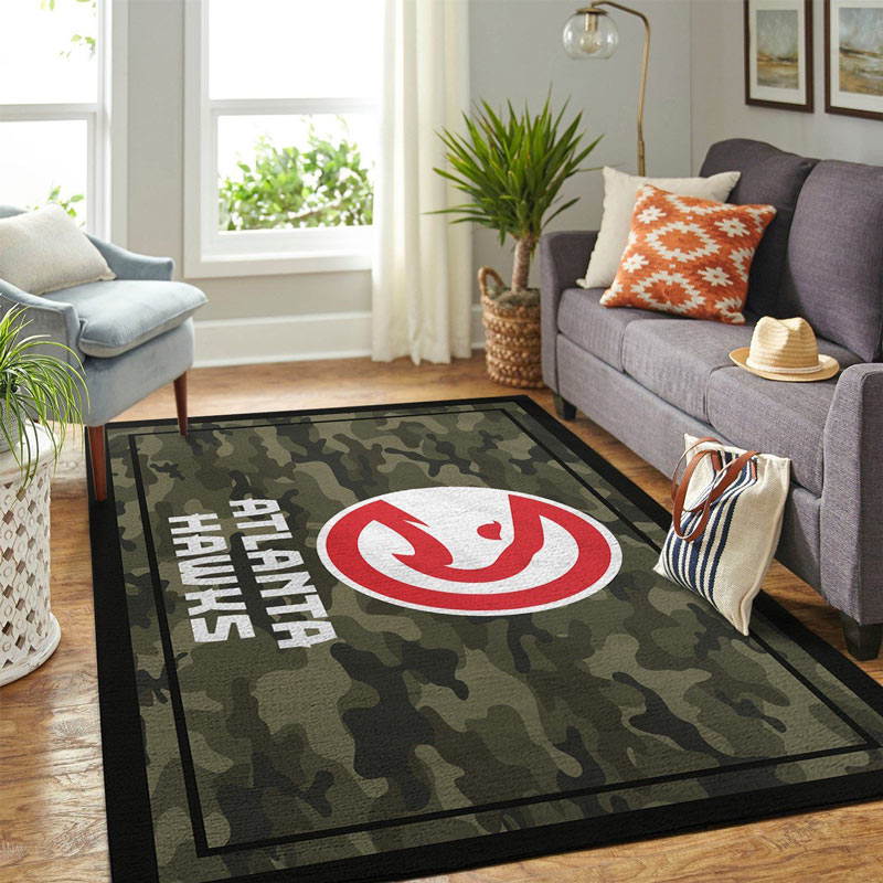 Atlanta Hawks Rug NBA Area Rug Kitchen Rug Indoor Outdoor Rug Rectangle Carpet