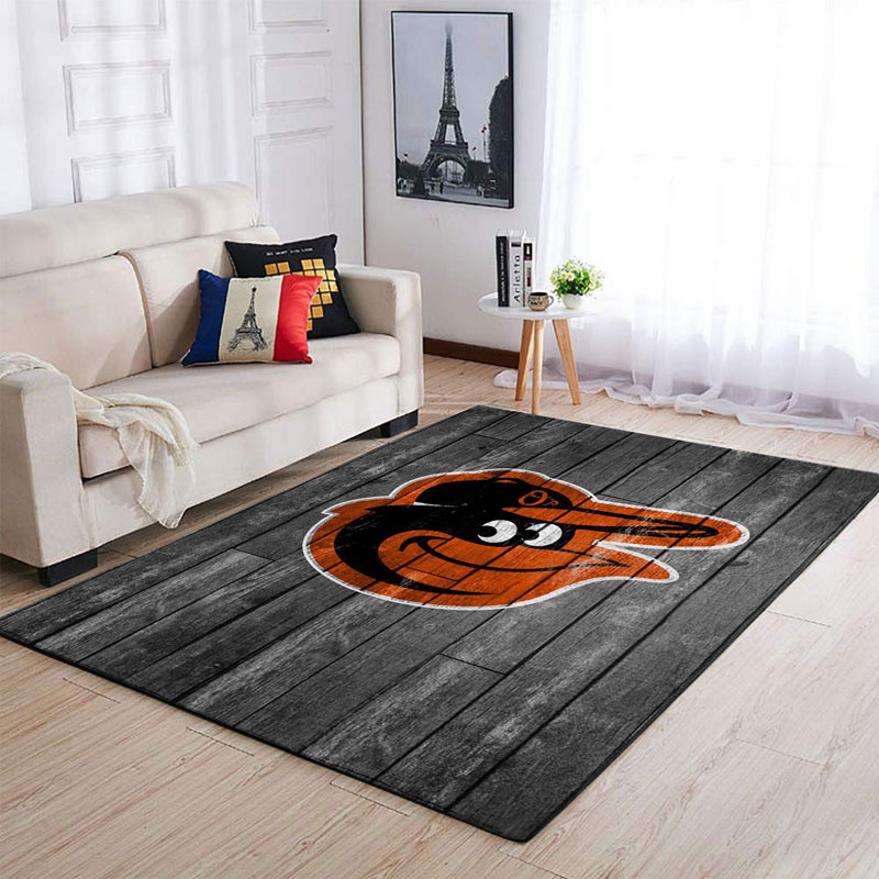 Baltimore Rug MLB Area Rug Bedroom Area Rug Indoor Rug Rectangle Carpet