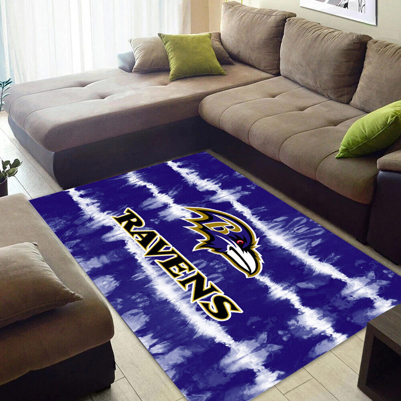 Baltimore Ravens Area Rug NFL Area Rug Bathroom Rug Indoor Outdoor Rugs Rectangle Carpet