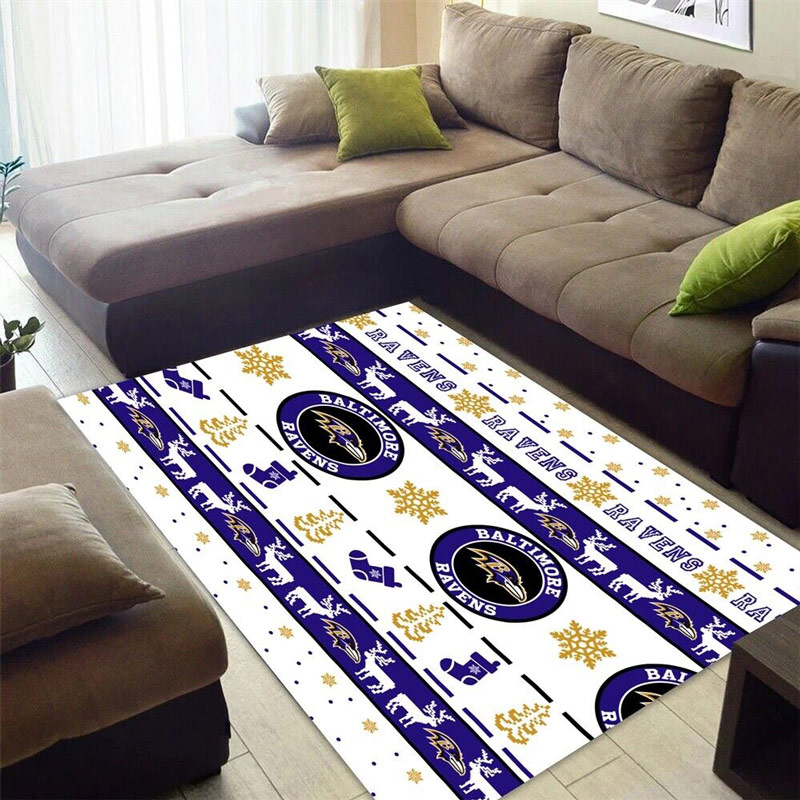 Baltimore Ravens Rug NFL Area Rug Living Room Rug Outdoor Rugs Rectangle Carpet