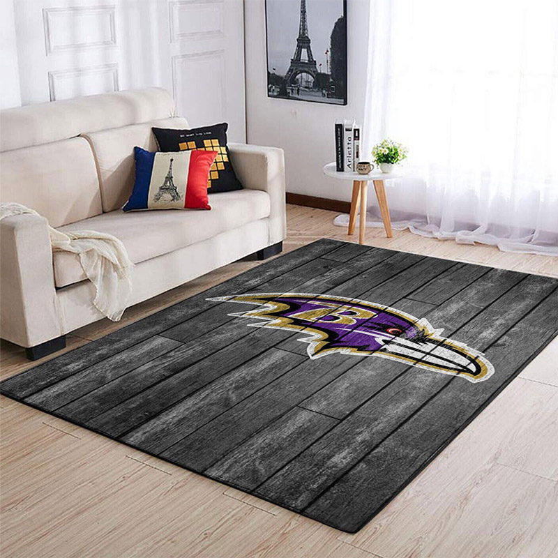 Baltimore Ravens Area Rug NFL Area Rug Living Room Rug Outdoor Rugs Rectangle Carpet