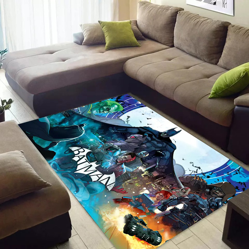 Batman Rug Batman Carpet Living Room Area Rug Indoor Outdoor Rug