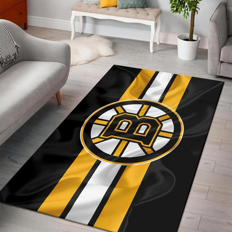 Boston Bruins Area Rug NHL Area Rug Bathroom Rug Outdoor Rugs Rectangle Carpet