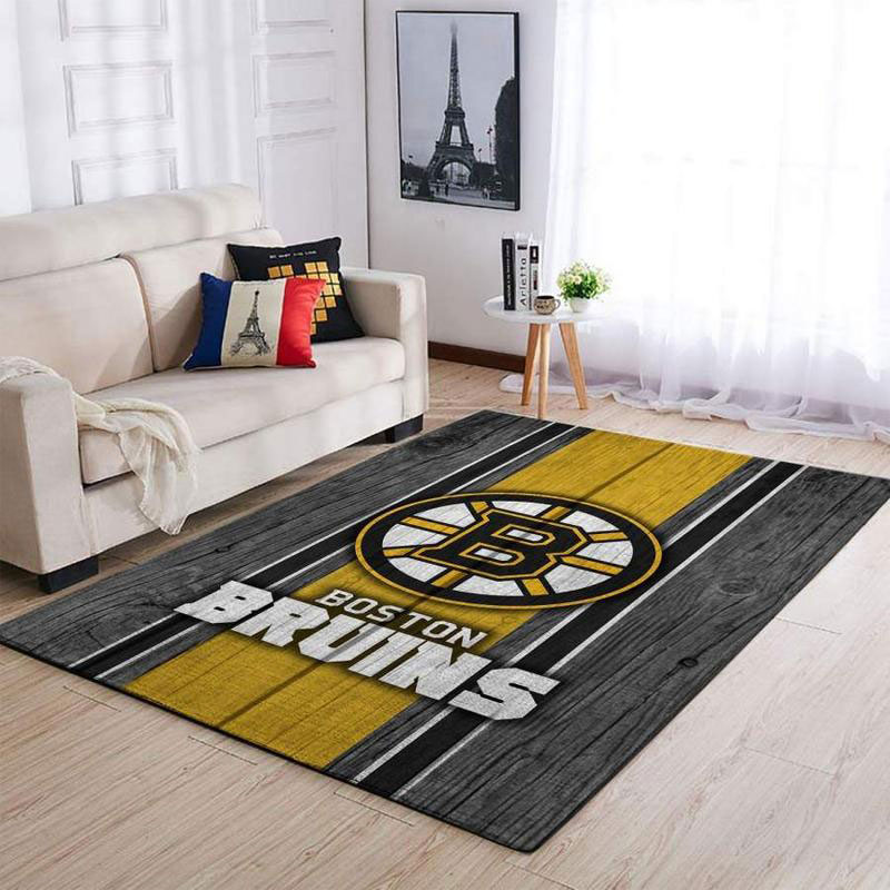 Boston Bruins Rug NHL Area Rug Living Room Rug Indoor Outdoor Rug Rectangle Carpet