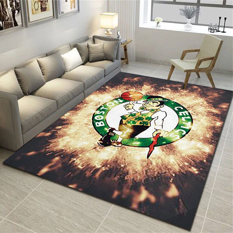 Boston Celtics Rug NBA Area Rug Living Room Rug Indoor Outdoor Rugs Rectangle Carpet
