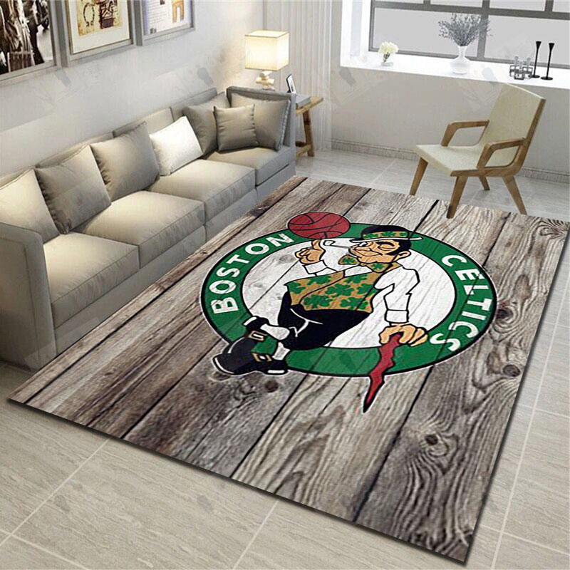 Boston Celtics Rug NBA Area Rug Bedroom Rug Outdoor Rugs Rectangle Carpet