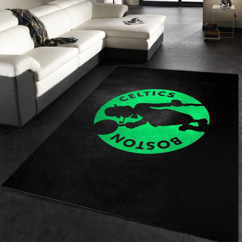 Boston Celtics Rug NBA Area Rug Living Room Area Rug Outdoor Rug Rectangle Carpet