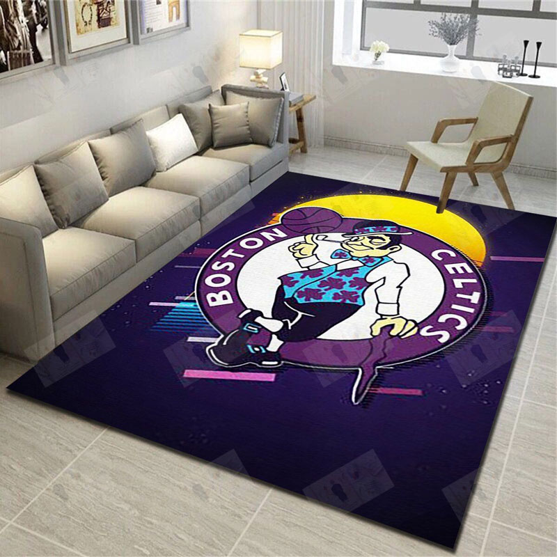 Boston Celtics Rug NBA Area Rug Bedroom Rug Indoor Outdoor Rug Rectangle Carpet