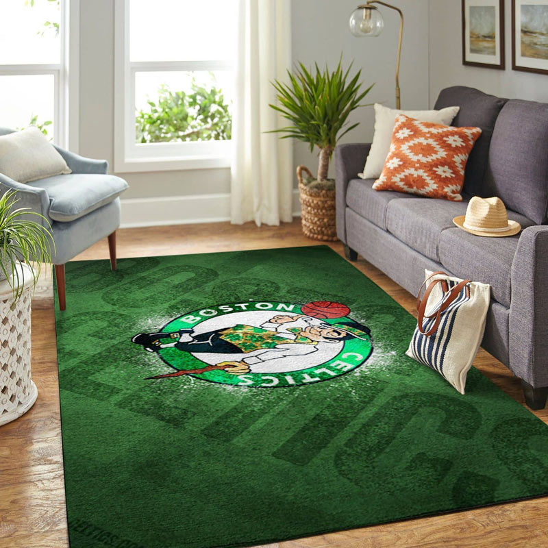 Boston Celtics Rug NBA Area Rug Living Room Area Rug Outdoor Rugs Rectangle Carpet