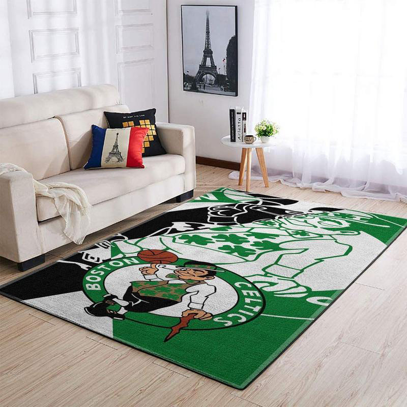 Boston Celtics Rug NBA Area Rug Dining Room Rugs Indoor Outdoor Rugs Rectangle Carpet