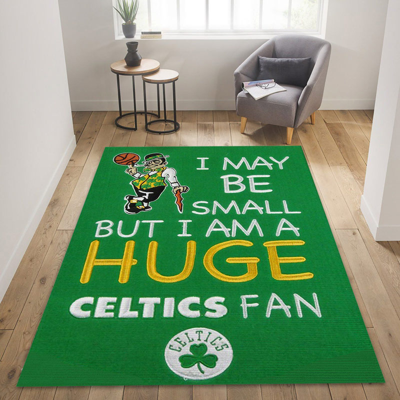 Boston Celtics Area Rug NBA Area Rug Dining Room Rugs Indoor Rug Rectangle Carpet
