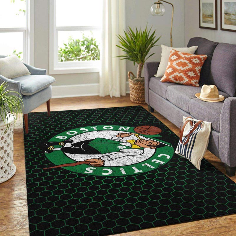 Boston Celtics Rug NBA Area Rug Living Room Area Rug Outdoor Rugs Rectangle Carpet