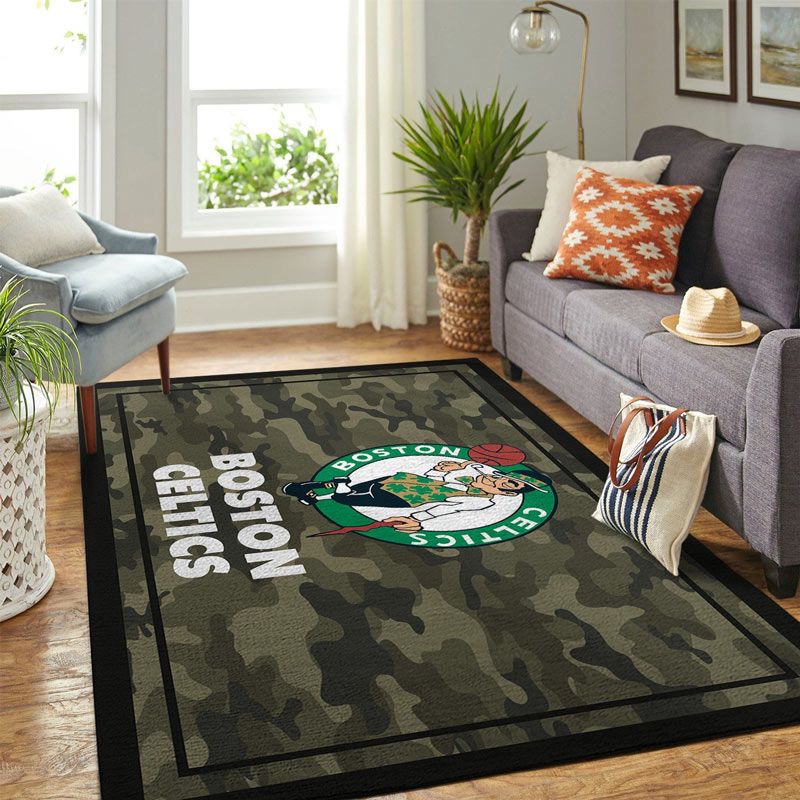 Boston Celtics Rug NBA Area Rug Dining Room Rug Indoor Rugs Rectangle Carpet