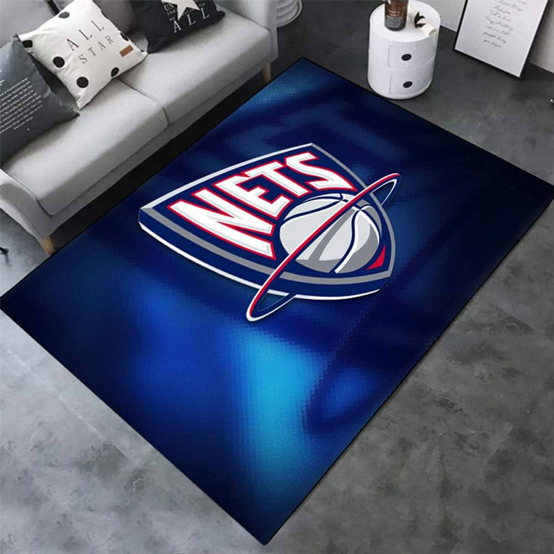 Brooklyn Nets Rug NBA Area Rug Bathroom Rugs Outdoor Rugs Rectangle Carpet
