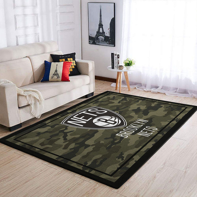 Brooklyn Nets Rug NBA Area Rug Bedroom Rug Outdoor Rug Rectangle Carpet