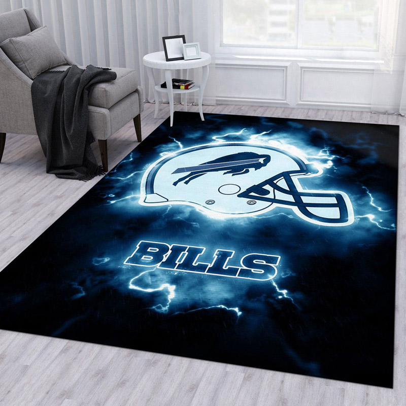 Buffalo Bills Area Rug NFL Area Rug Dining Room Rug Outdoor Rugs Rectangle Carpet