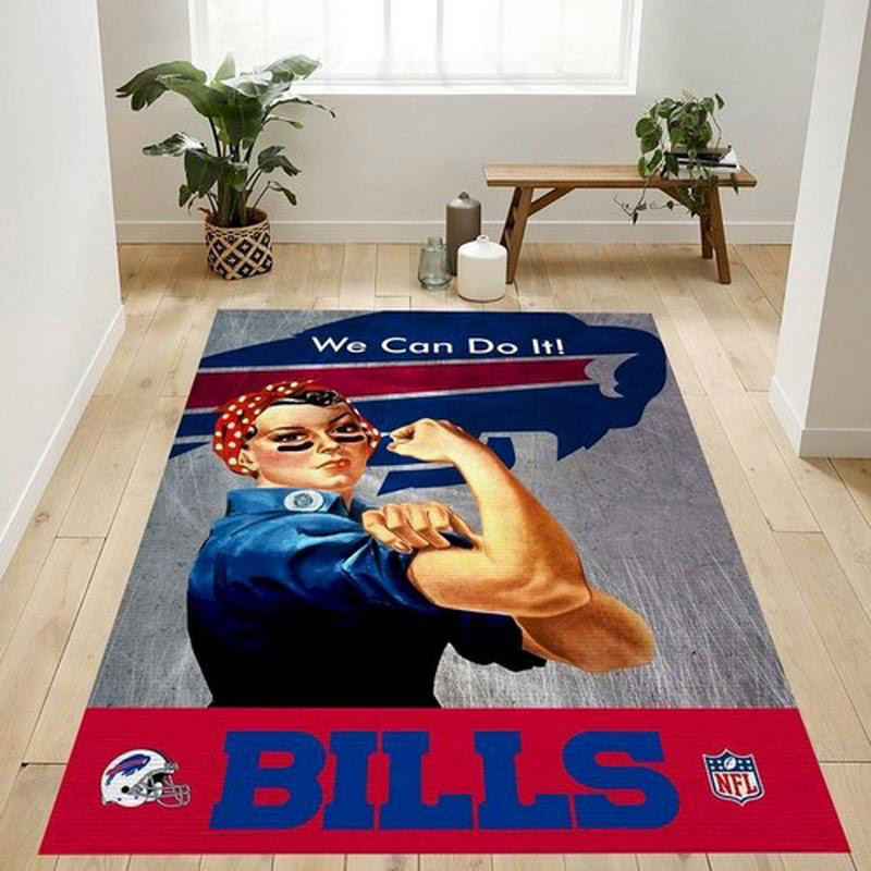 Buffalo Bills Rug NFL Area Rug Bedroom Rug Outdoor Rugs Rectangle Carpet