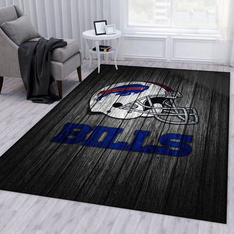 Buffalo Bills Area Rug NFL Area Rug Dining Room Rugs Outdoor Rug Rectangle Carpet