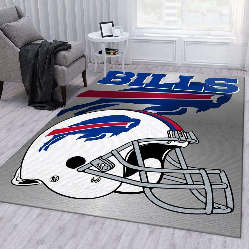 Buffalo Bills Rug NFL Area Rug Dining Room Rug Indoor Outdoor Rugs Rectangle Carpet