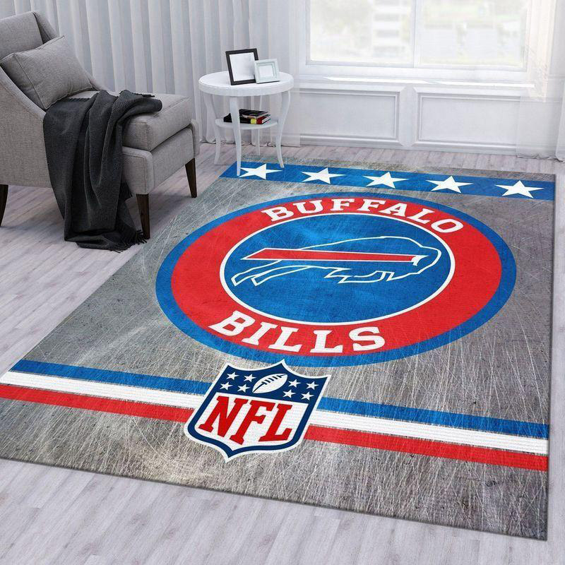 Buffalo Bills Area Rug NFL Area Rug Living Room Rug Indoor Outdoor Rug Rectangle Carpet