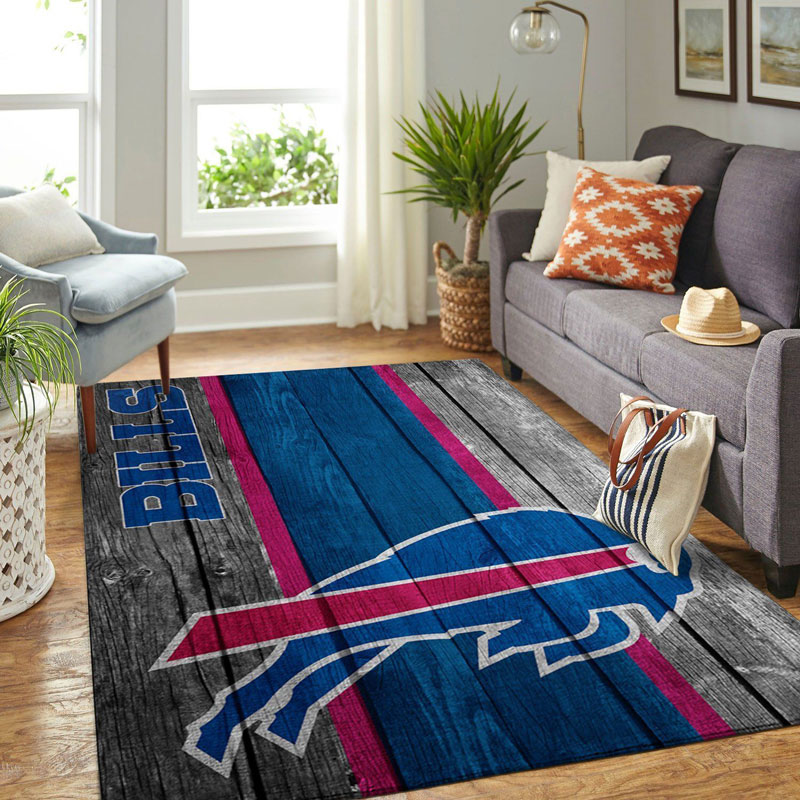 Buffalo Bills Area Rug NFL Area Rug Dining Room Rug Indoor Rugs Rectangle Carpet