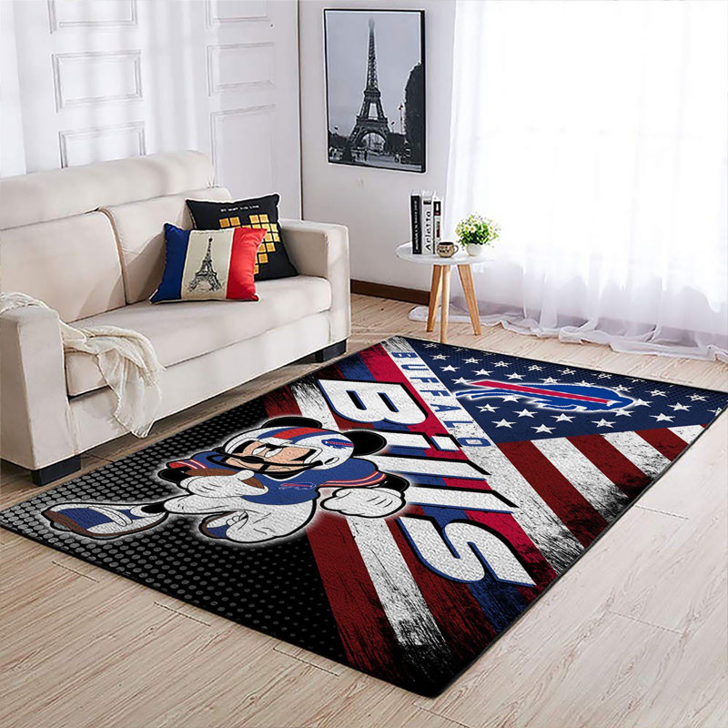 Buffalo Bills Rug NFL Area Rug Bedroom Area Rug Indoor Rug Rectangle Carpet