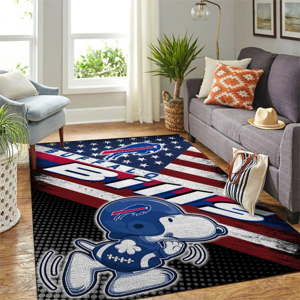 Buffalo Bills Area Rug NFL Area Rug Bedroom Area Rug Indoor Outdoor Rugs Rectangle Carpet
