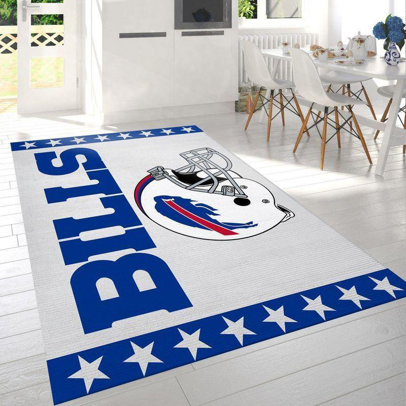 Buffalo Bills Area Rug NFL Area Rug Living Room Area Rug Outdoor Rug Rectangle Carpet