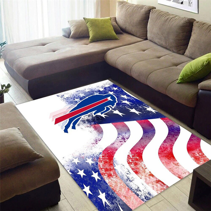 Buffalo Bills Area Rug NFL Area Rug Bedroom Area Rug Indoor Outdoor Rugs Rectangle Carpet