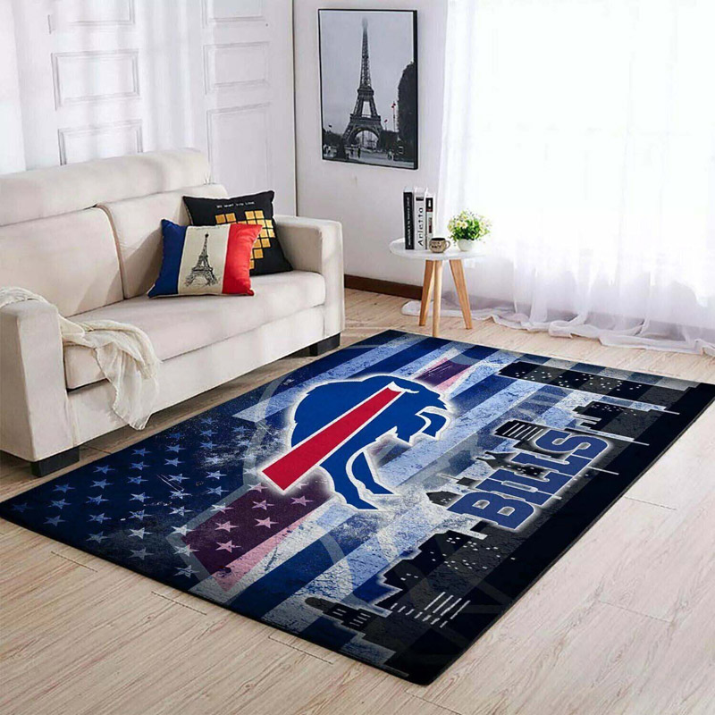 Buffalo Bills Area Rug NFL Area Rug Kitchen Rug Indoor Outdoor Rugs Rectangle Carpet