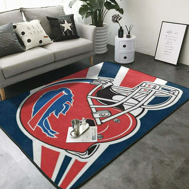 Buffalo Bills Area Rug NFL Area Rug Bedroom Rug Indoor Outdoor Rug Rectangle Carpet