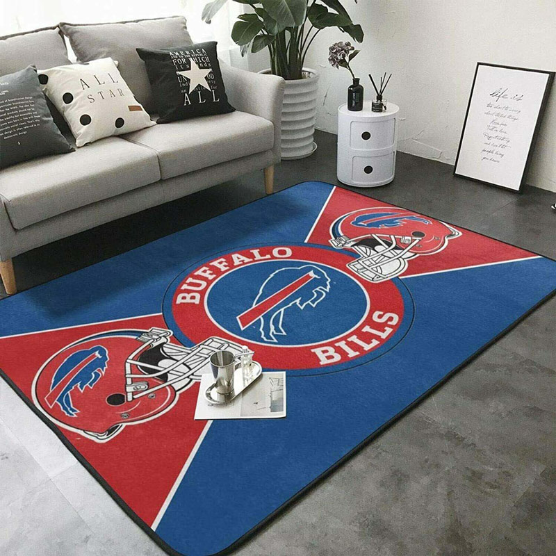 Buffalo Bills Rug NFL Area Rug Bedroom Rug Indoor Outdoor Rugs Rectangle Carpet