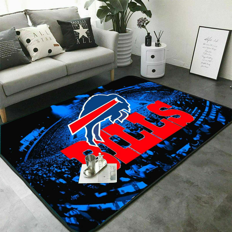 Buffalo Bills Area Rug NFL Area Rug Kitchen Rug Indoor Outdoor Rugs Rectangle Carpet