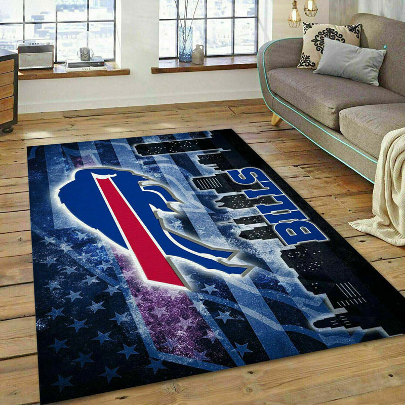 Buffalo Bills Rug NFL Area Rug Bedroom Area Rug Indoor Outdoor Rug Rectangle Carpet