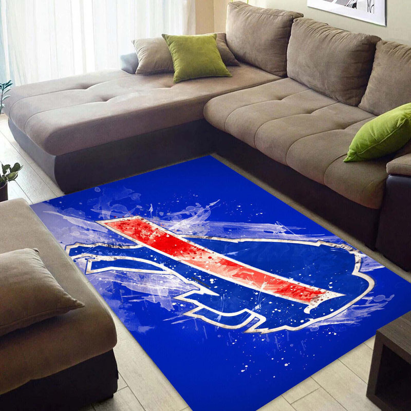 Buffalo Bills Area Rug NFL Area Rug Living Room Area Rug Outdoor Rug Rectangle Carpet