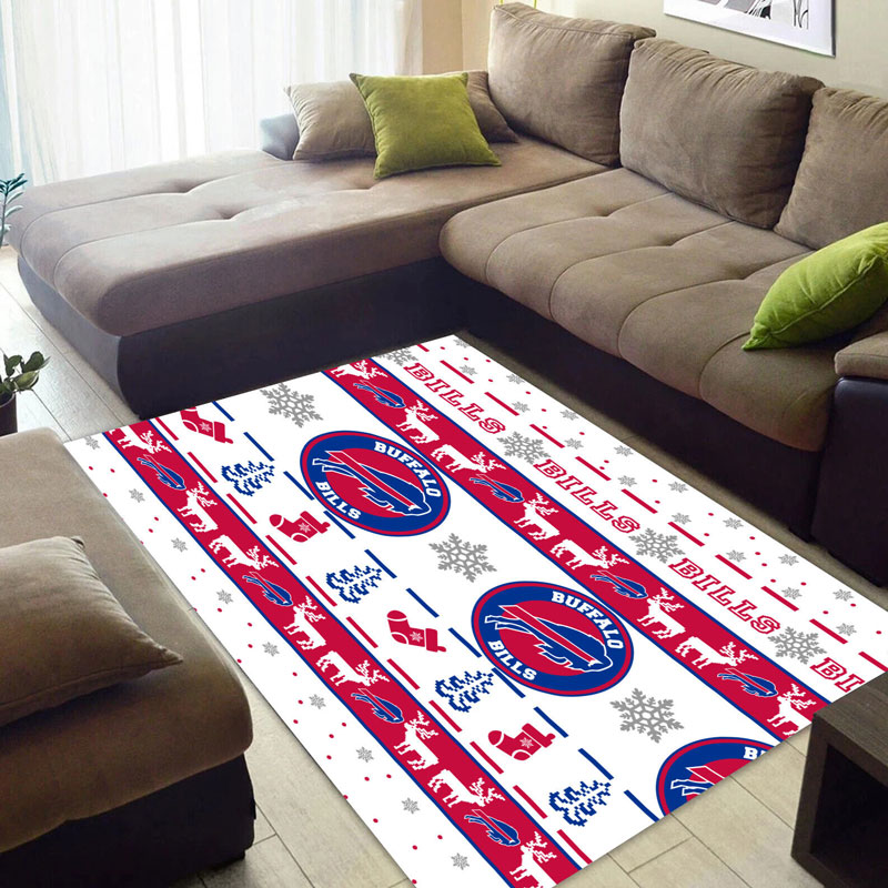 Buffalo Bills Rug NFL Area Rug Living Room Rug Indoor Outdoor Rugs Rectangle Carpet