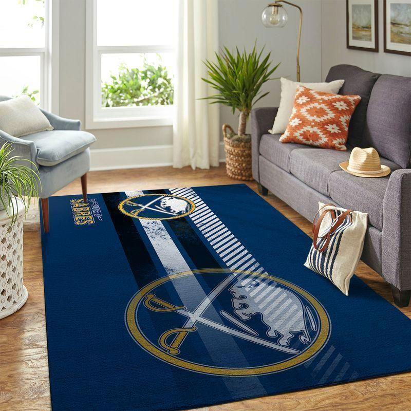 Buffalo Sabres Area Rug NHL Area Rug Dining Room Rug Outdoor Rug Rectangle Carpet