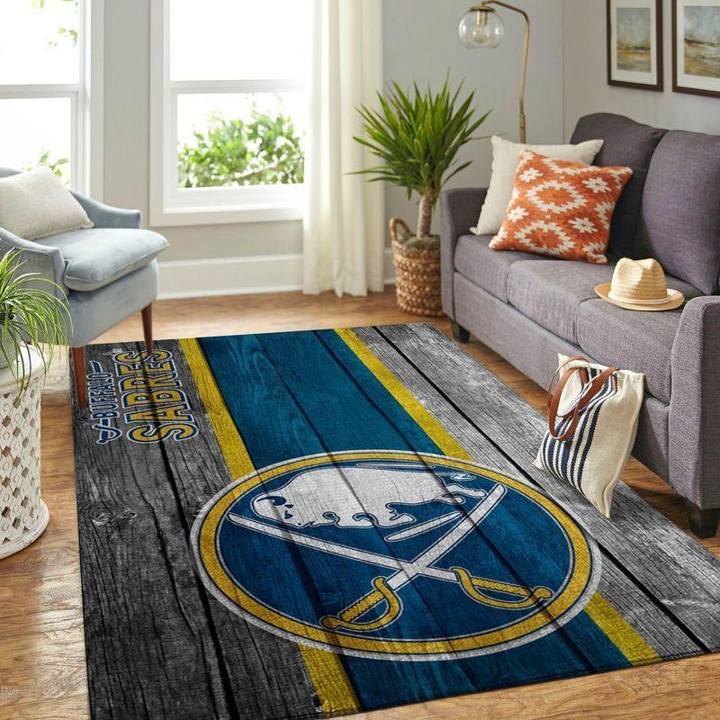 Buffalo Sabres Rug NHL Area Rug Kitchen Rug Indoor Outdoor Rugs Rectangle Carpet