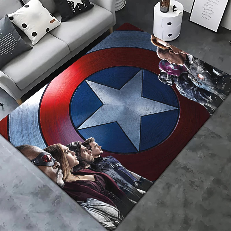 Captain America Area Rug Captain America Carpet Bathroom Rug Indoor Outdoor Rug