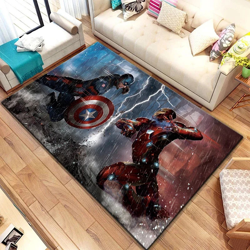 Captain America Area Rug Captain America Carpet Bathroom Rug Indoor Outdoor Rugs