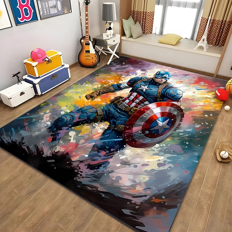Captain America Area Rug Captain America Carpet Bedroom Area Rug Indoor Outdoor Rug