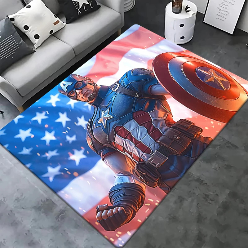 Captain America Area Rug Captain America Carpet Bedroom Area Rug Outdoor Rug
