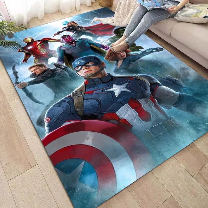 Captain America Area Rug Captain America Carpet Bedroom Rug Indoor Rug