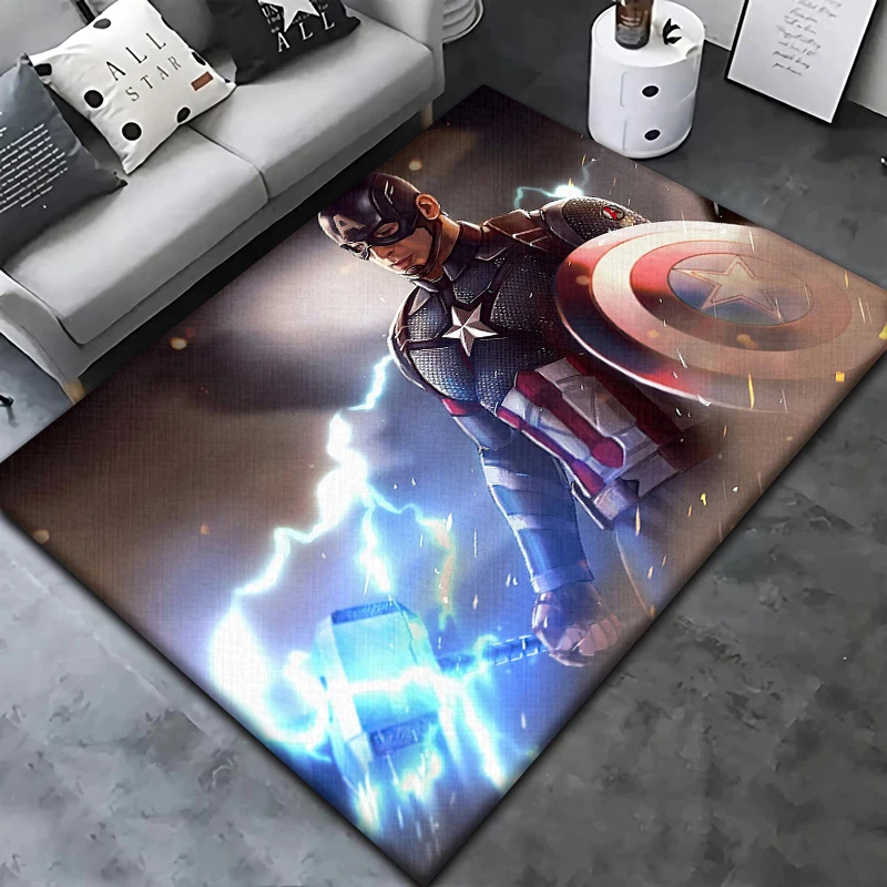 Captain America Area Rug Captain America Carpet Dining Room Rug Indoor Outdoor Rugs