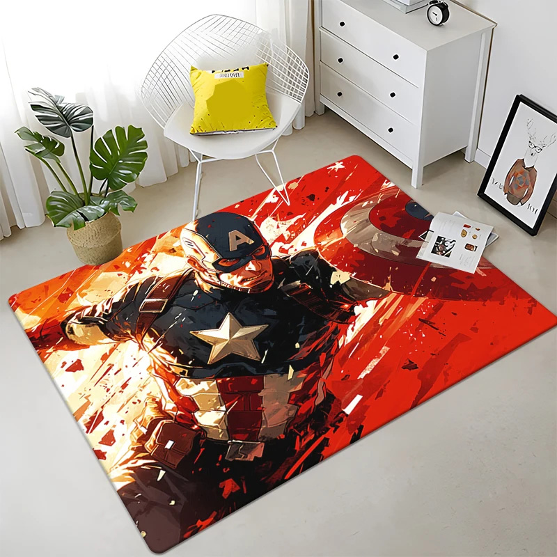 Captain America Area Rug Captain America Carpet Dining Room Rug Indoor Rug