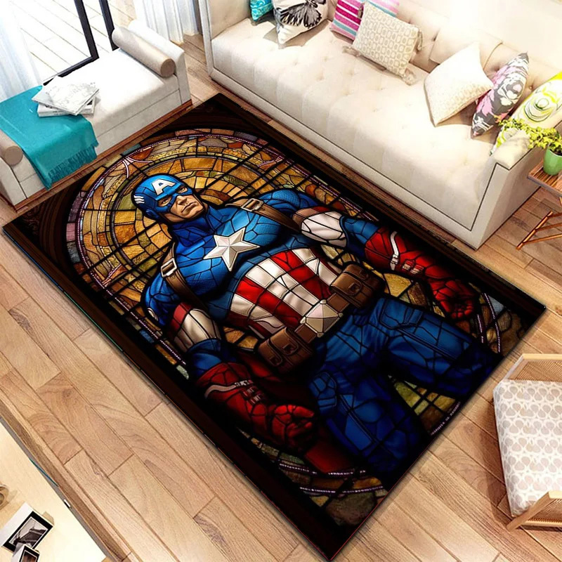 Captain America Area Rug Captain America Carpet Dining Room Rug Indoor Rugs